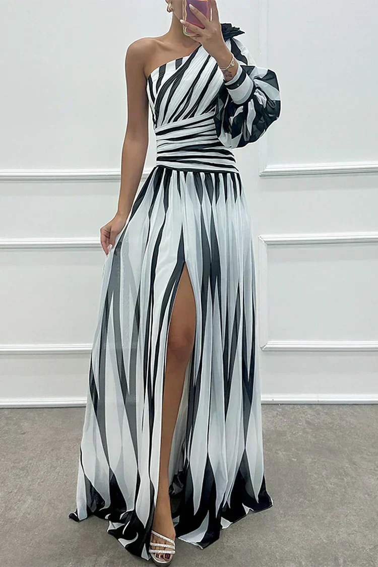 Shiloh | Elegant Striped Maxi Dress
