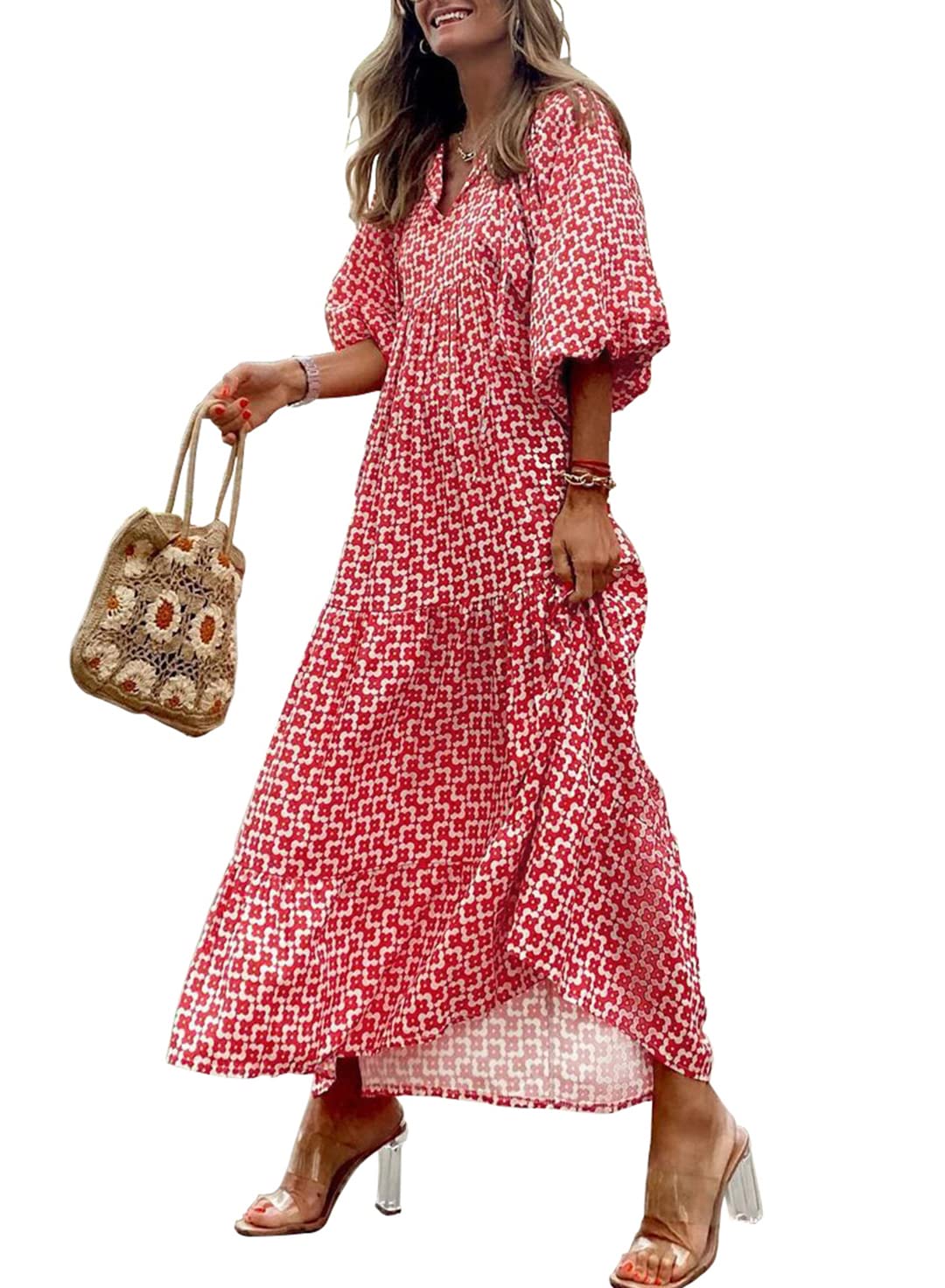 Nina  | Floral Boho Maxi Dress