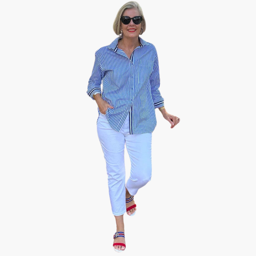 Audrey - Striped Shirt