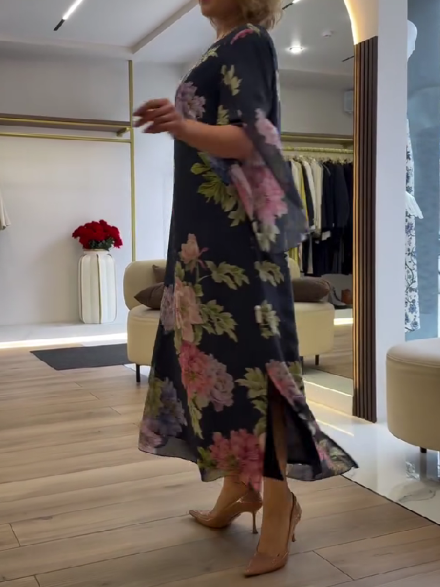 Nancy  | Floral Loose Maxi Dress