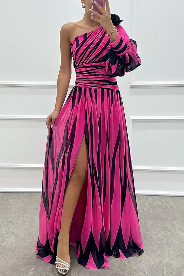 Shiloh | Elegant Striped Maxi Dress