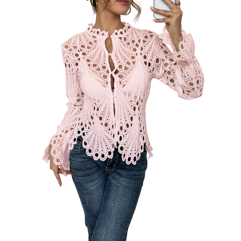 Patrice – Chic Flounce Sleeve Blouse