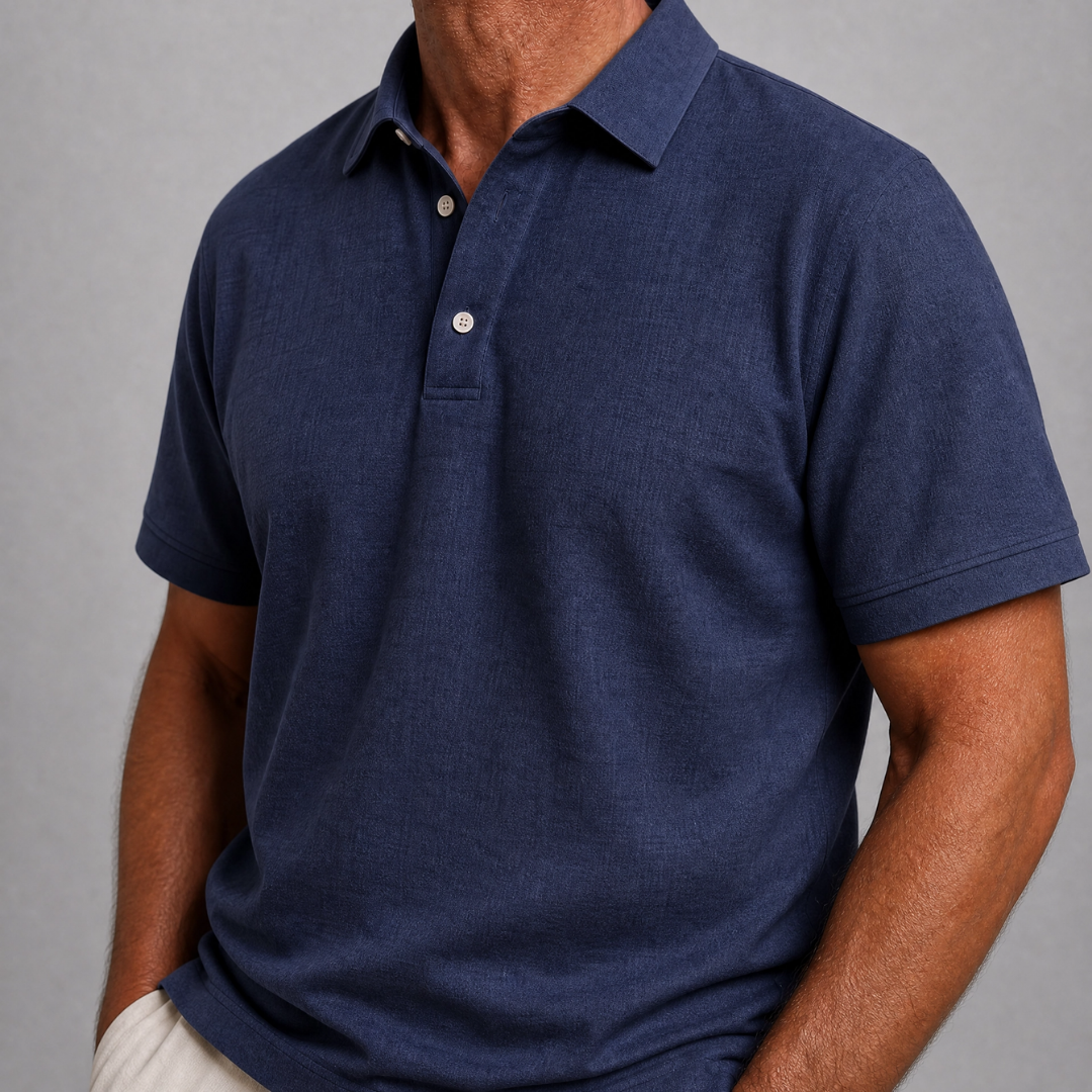 Theodore - Breathable Linen Polo Shirt