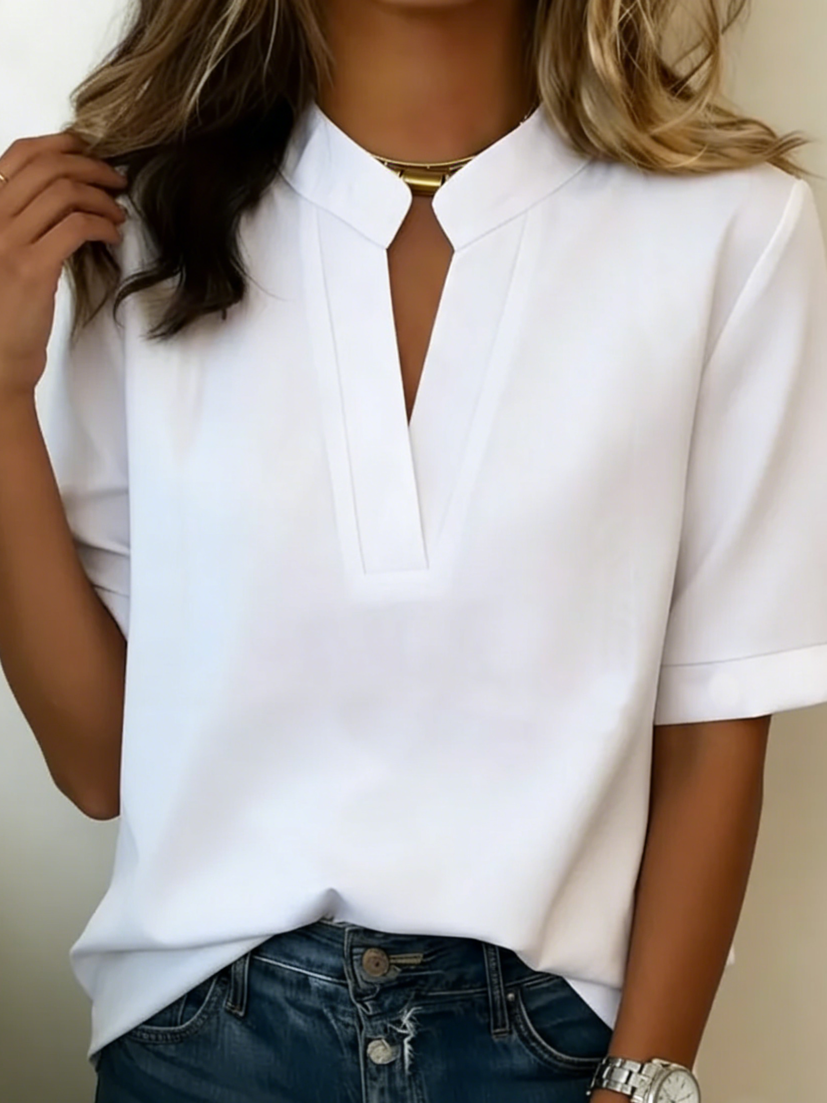 Maddie - Relaxed Short-Sleeved Shirt