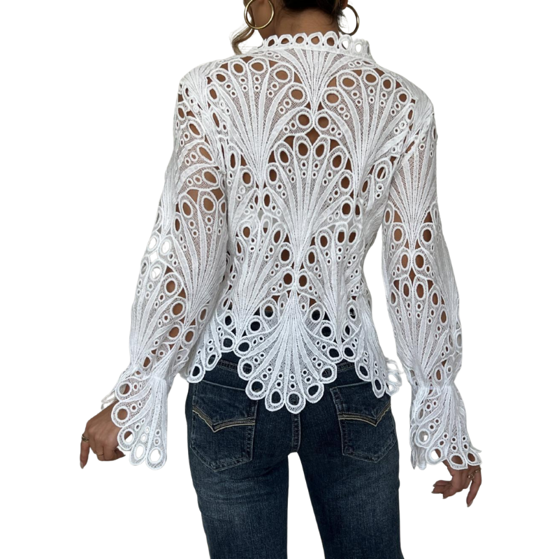 Patrice – Chic Flounce Sleeve Blouse