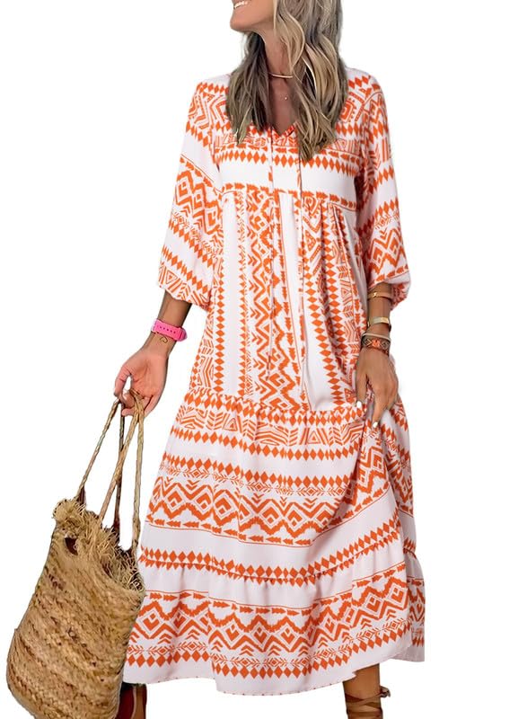 Nina  | Floral Boho Maxi Dress