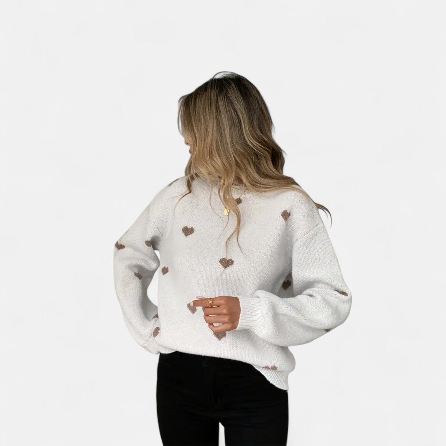 Isla Hearts Wool Sweater