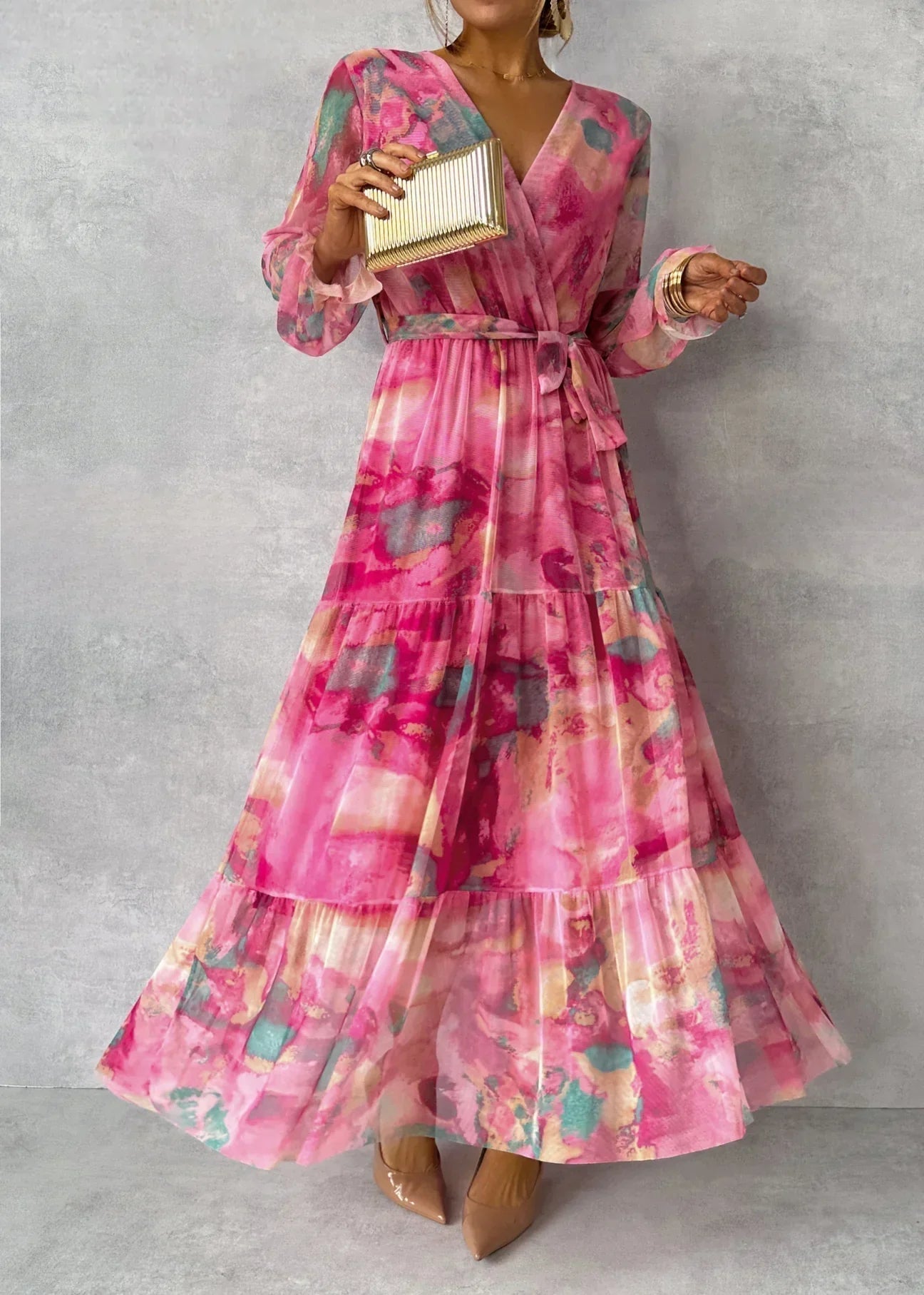 Summer | Wrap Dress with Floral Print