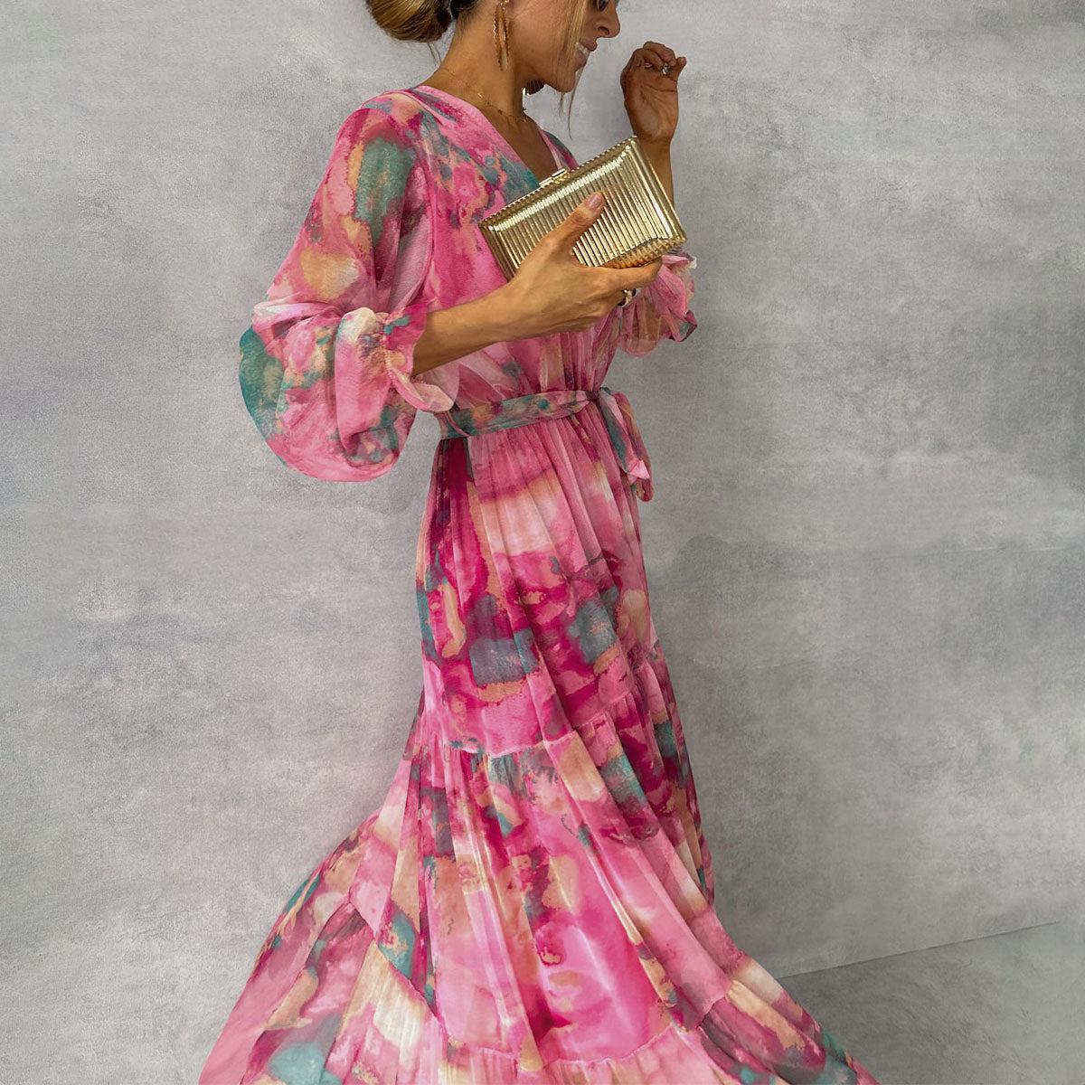 Summer | Wrap Dress with Floral Print