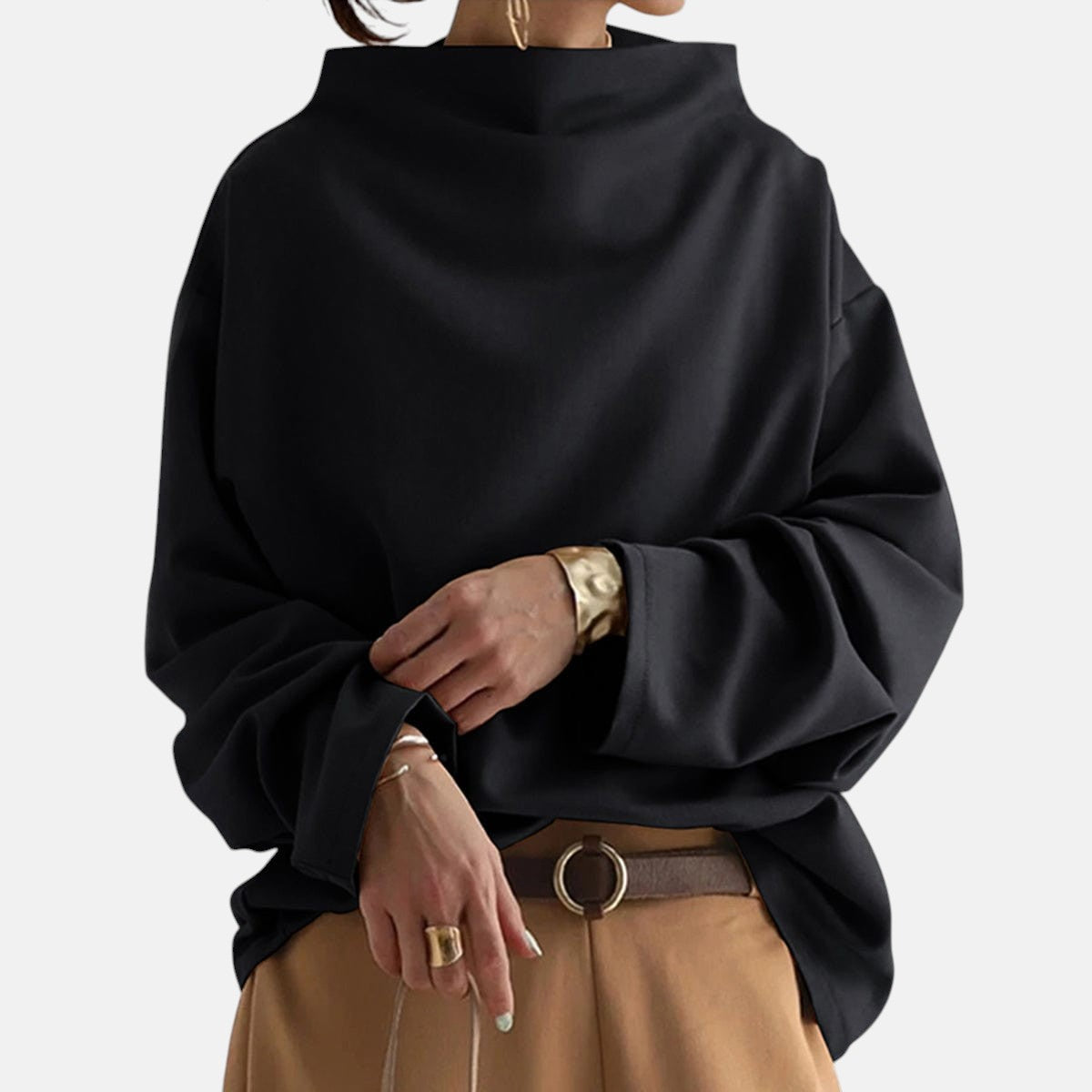 Gabriella™ | Chic High Neck Sweater