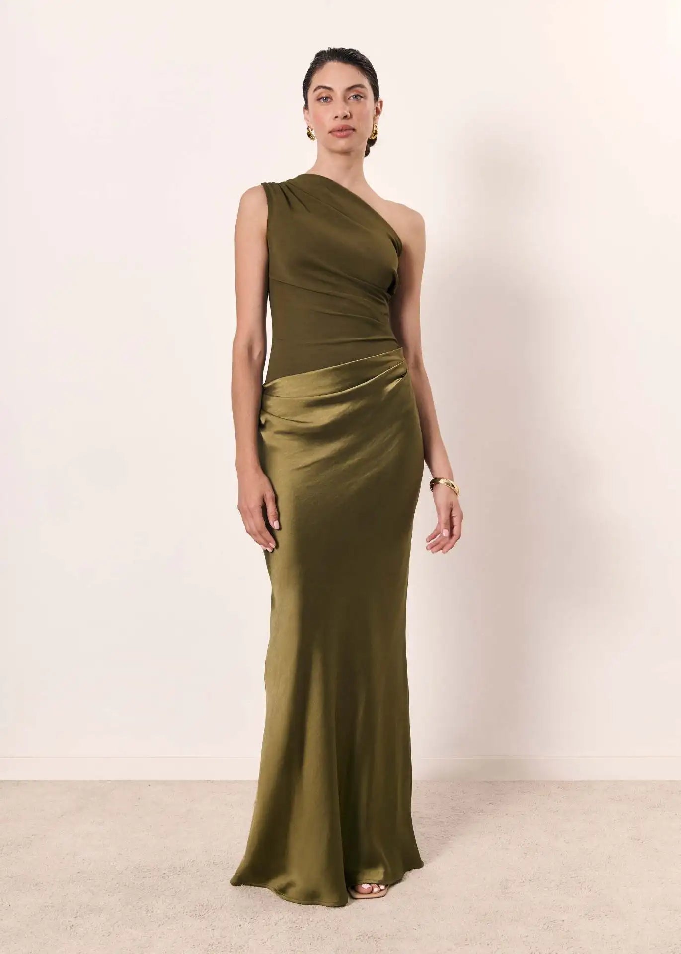 Ashley | Maxi Dress with a Guilt in Satin