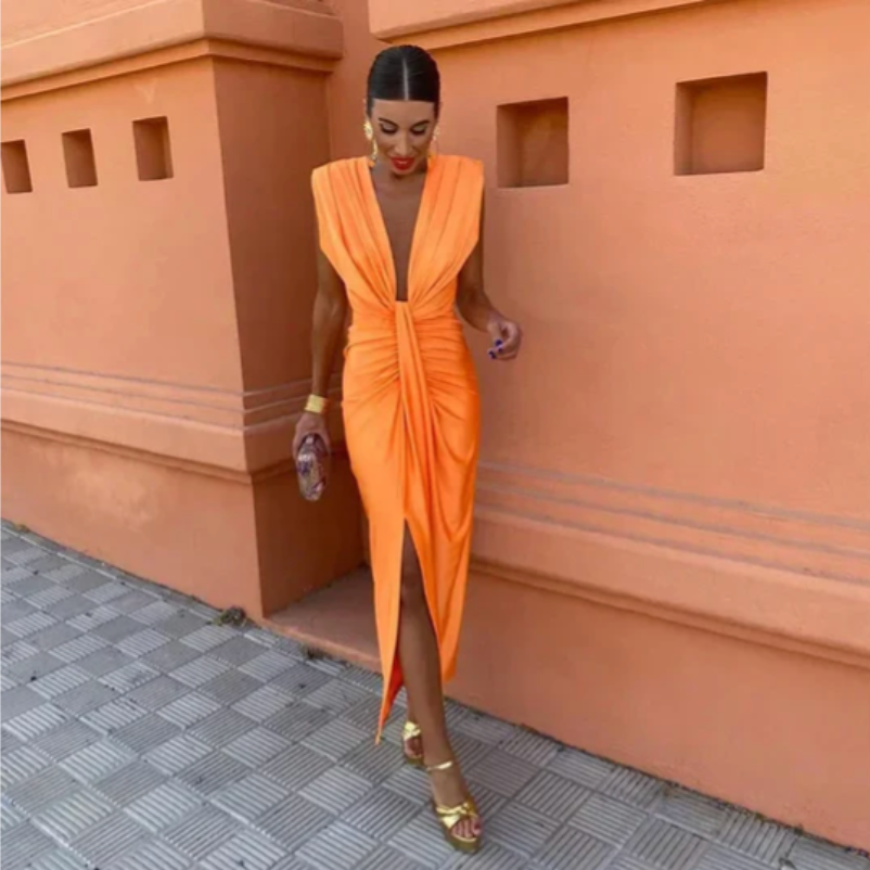 Rose | Elegant Pleated Dress
