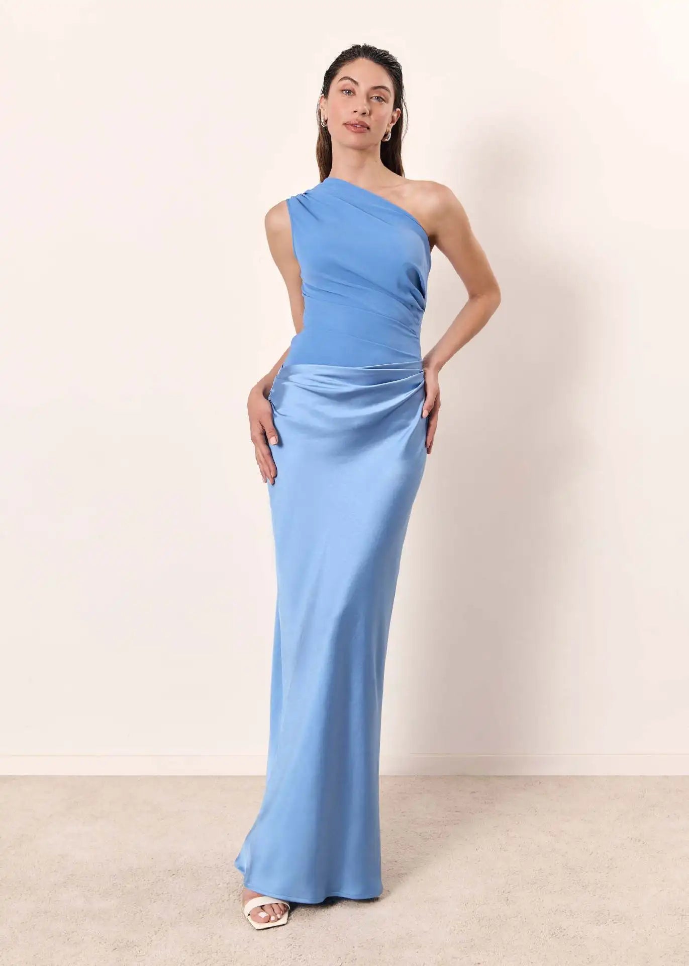 Ashley | Maxi Dress with a Guilt in Satin