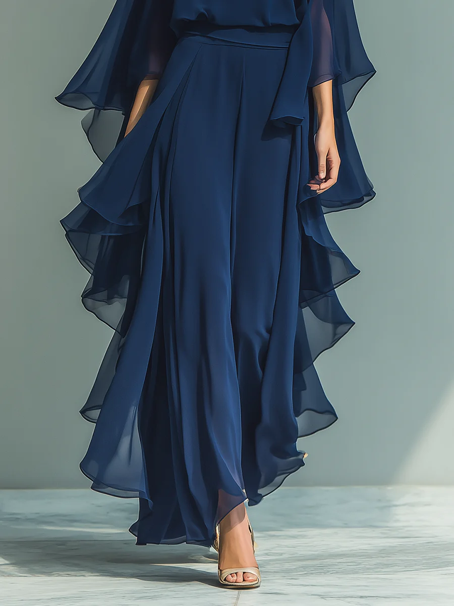 Aurelia | Elegant Flowing Evening Jumpsuit