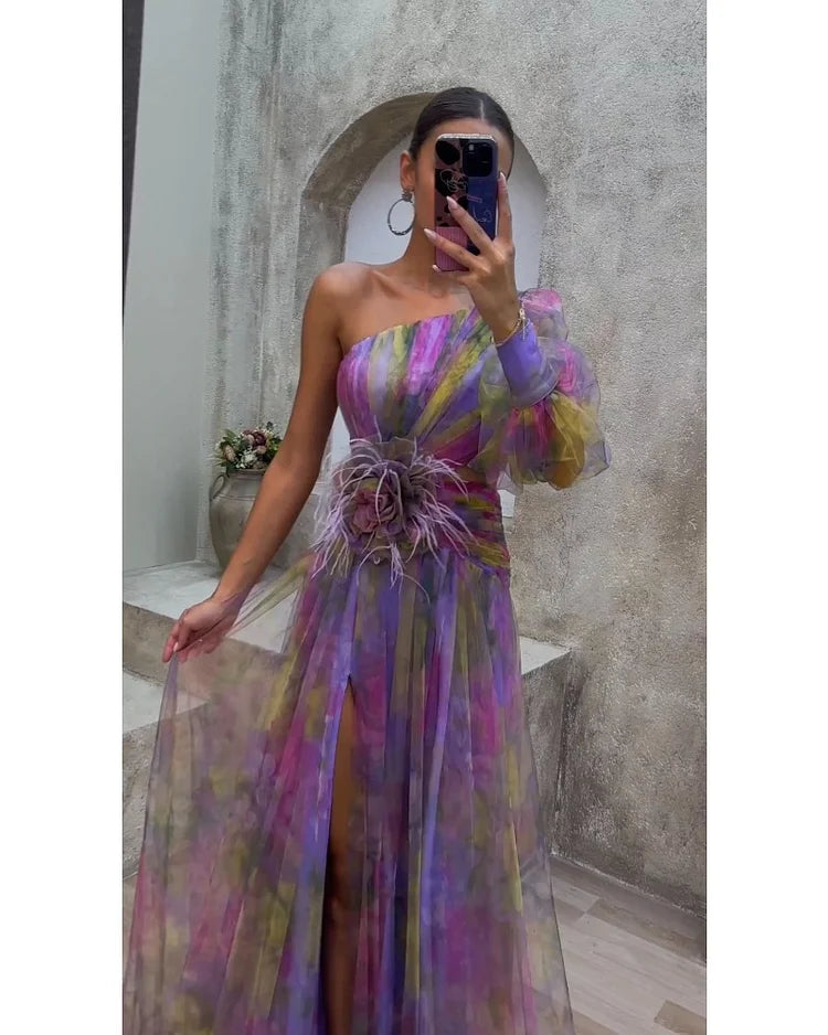Helen | Elegant Colorful Dress