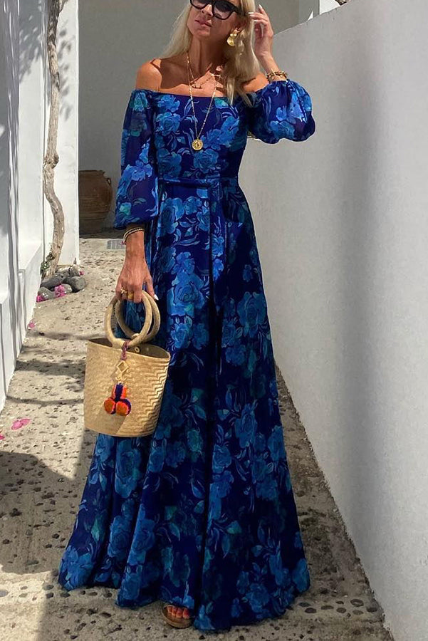 Francesca | Long dress with floral print