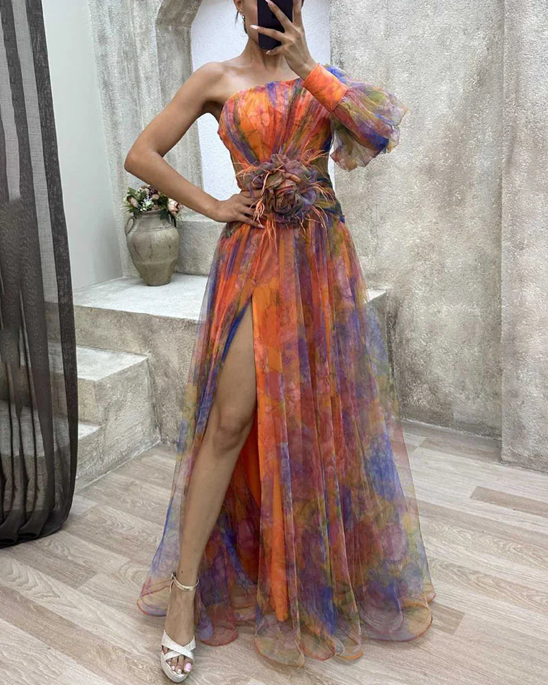 Helen | Elegant Colorful Dress