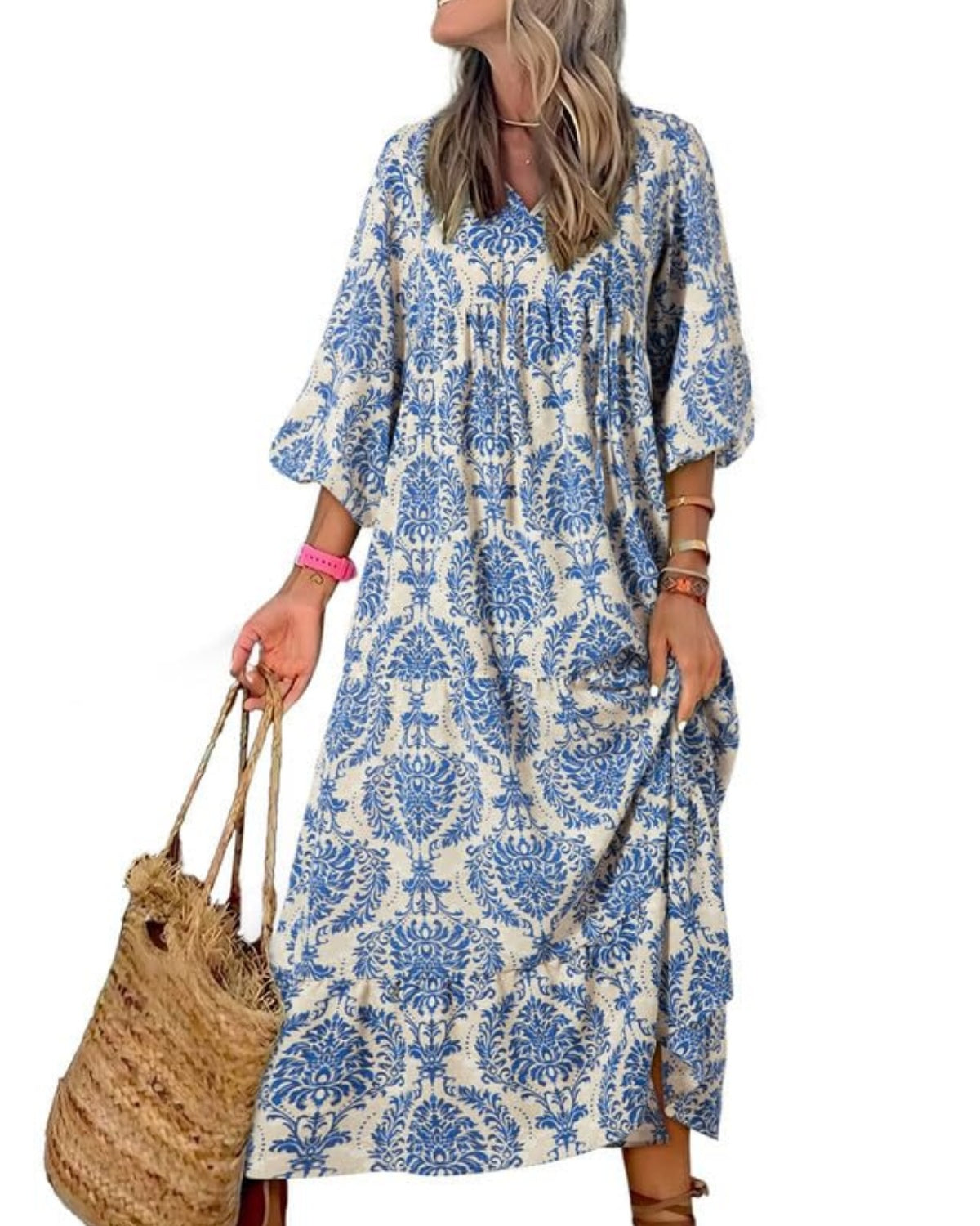 Nina  | Floral Boho Maxi Dress