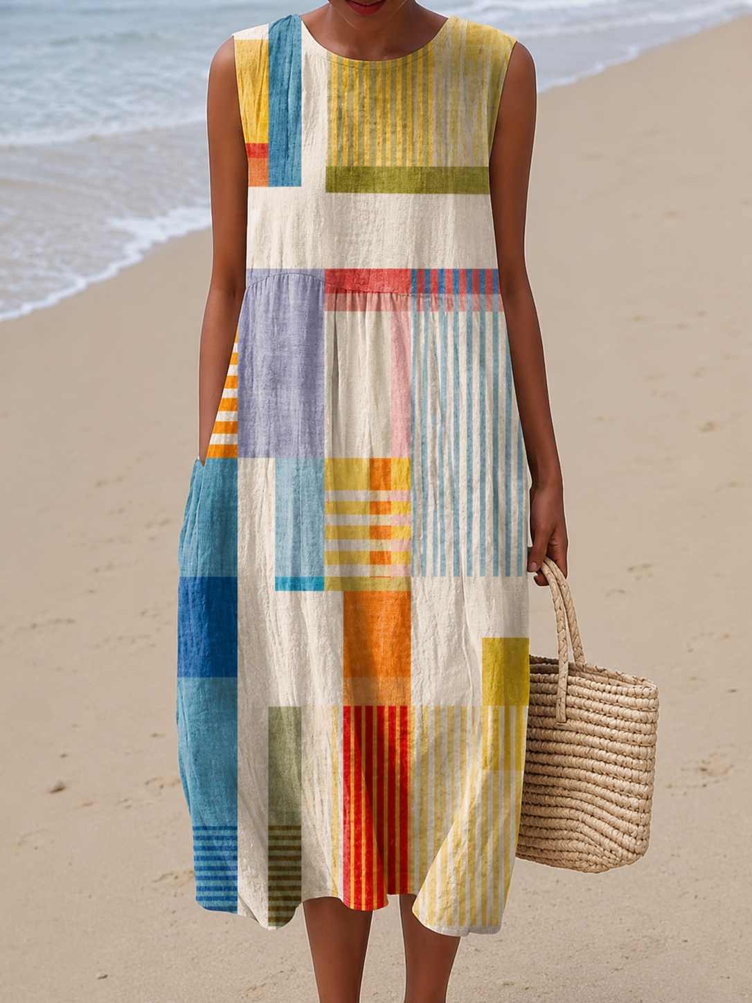 Eve™ Geometric Midi Dress