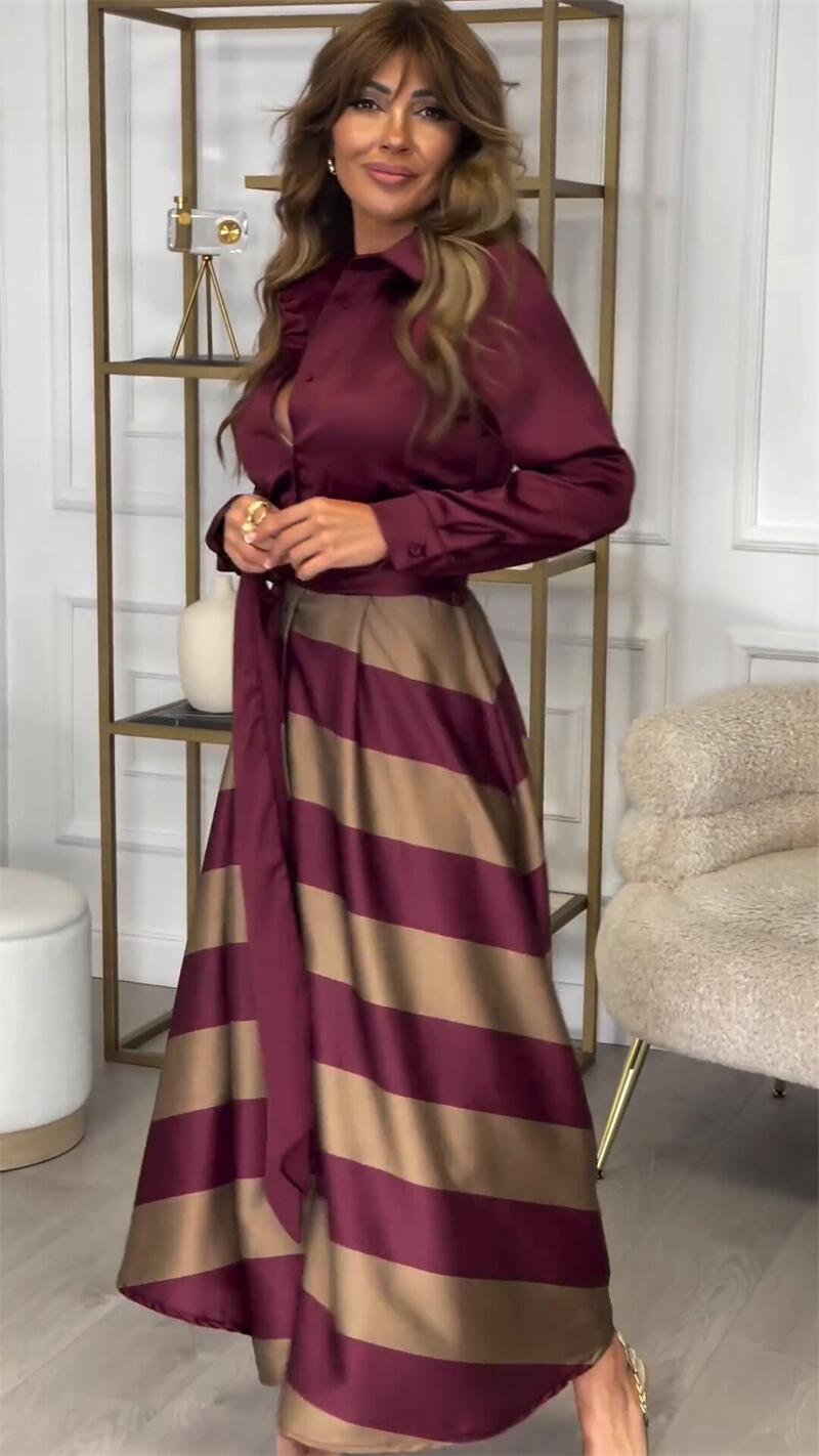 Diana | Striped Maxi Dress