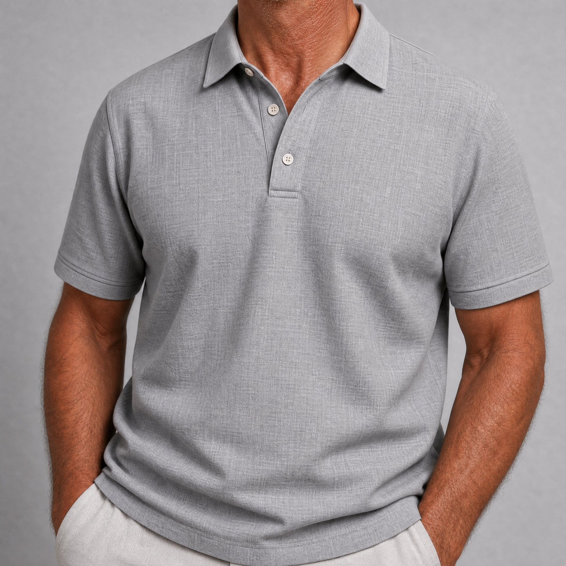 Theodore - Breathable Linen Polo Shirt
