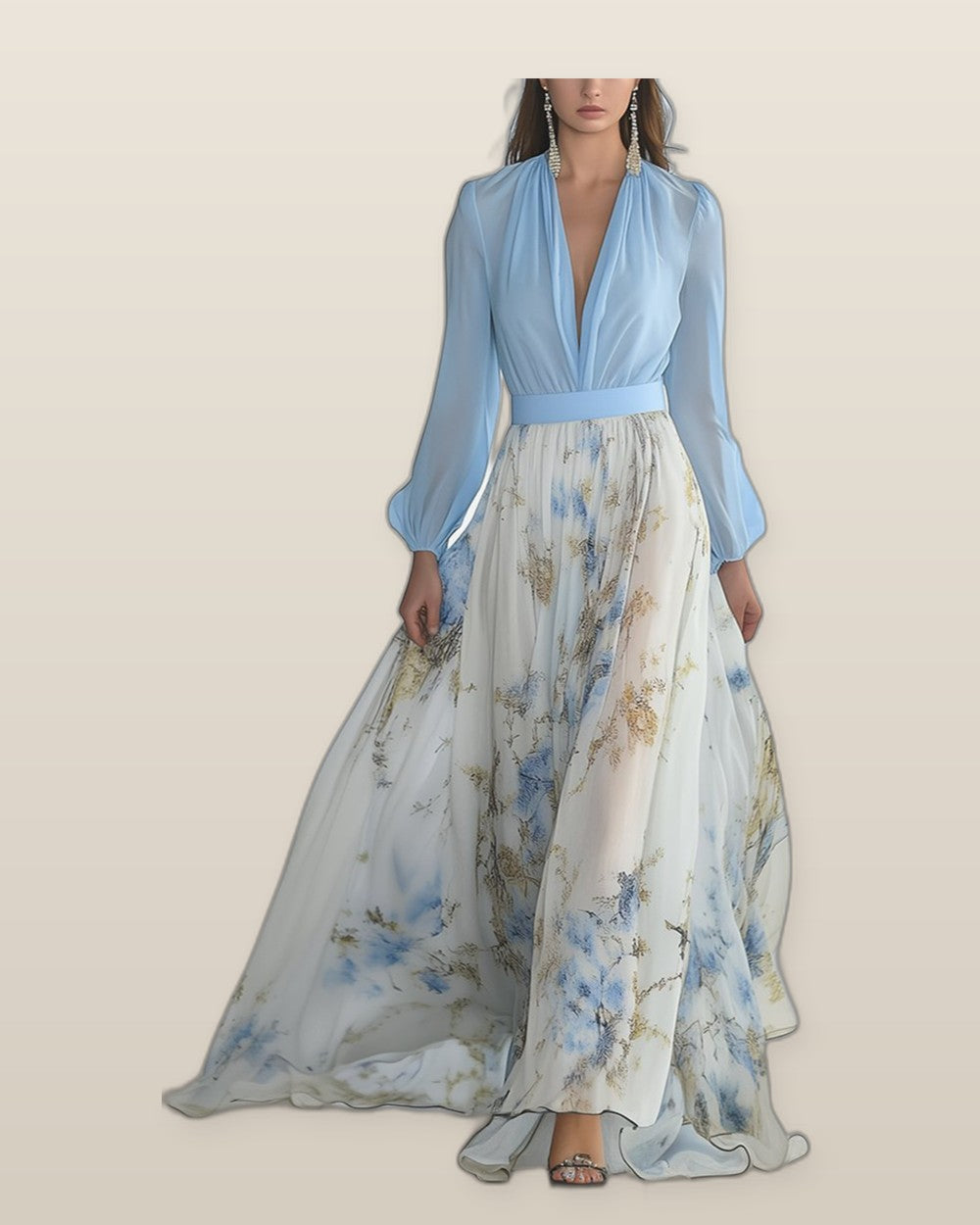 Audrey | Beautiful Maxi Dress with Floral Print