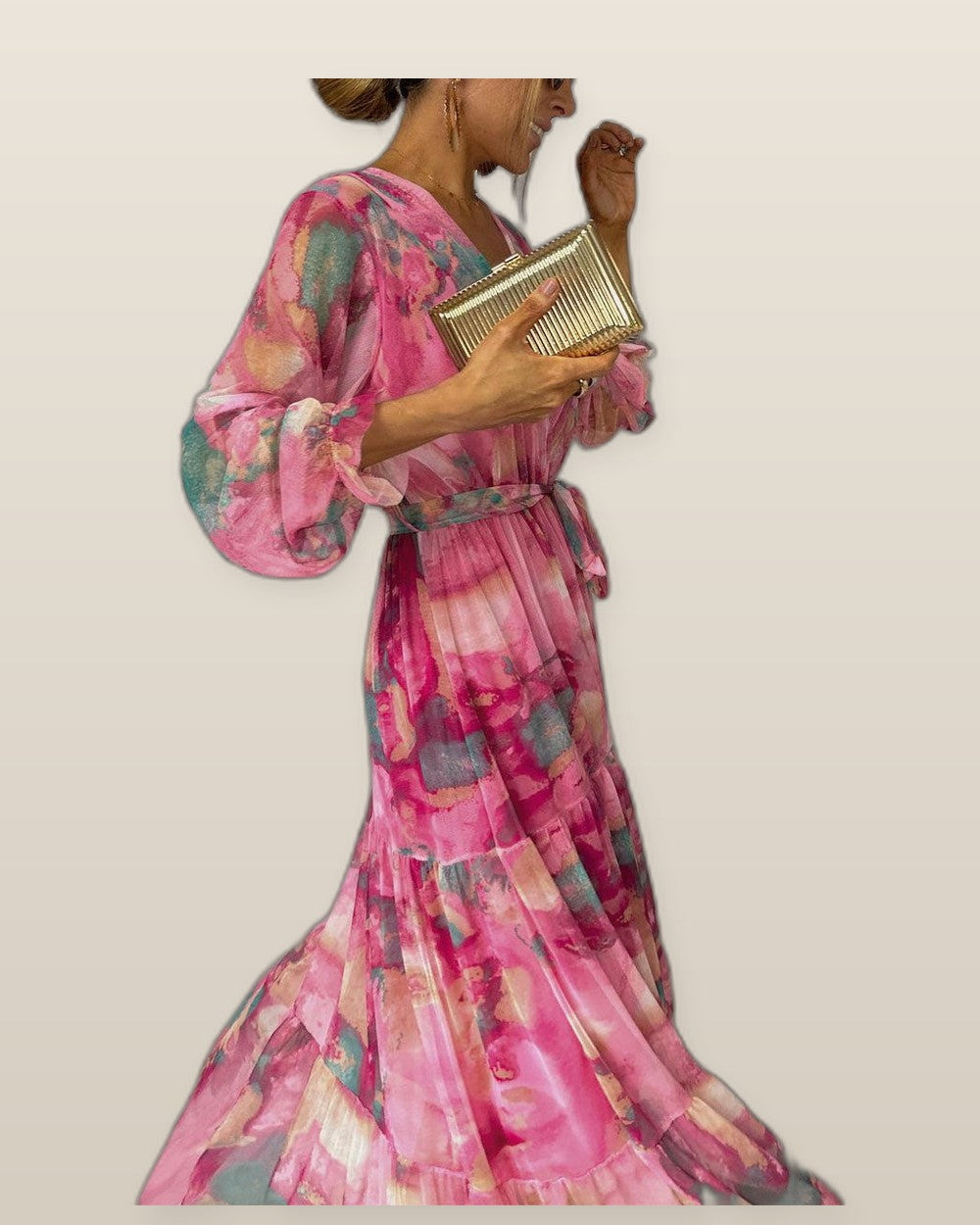 Summer | Wrap Dress with Floral Print